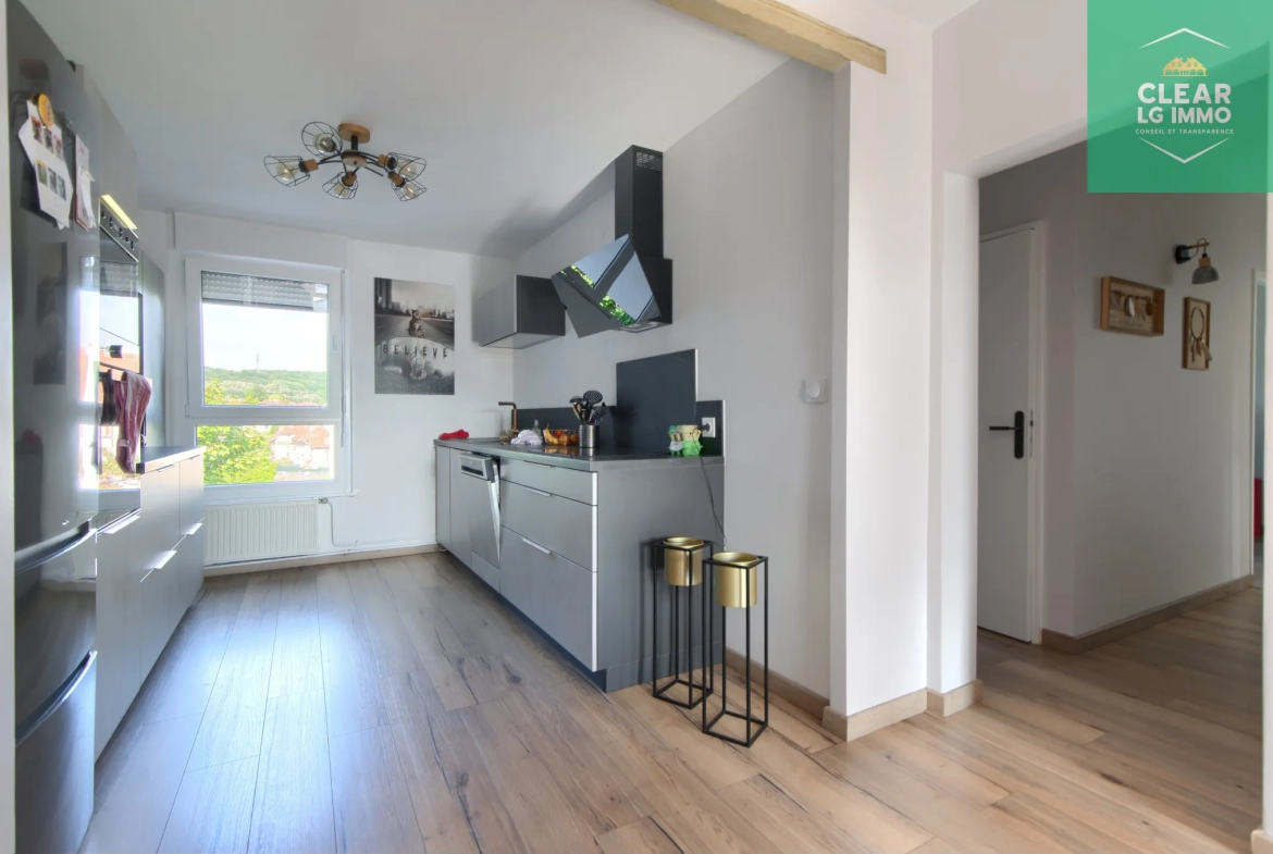 Appartement lumineux de 75 m² à Florange proche frontière luxembourgeoise 