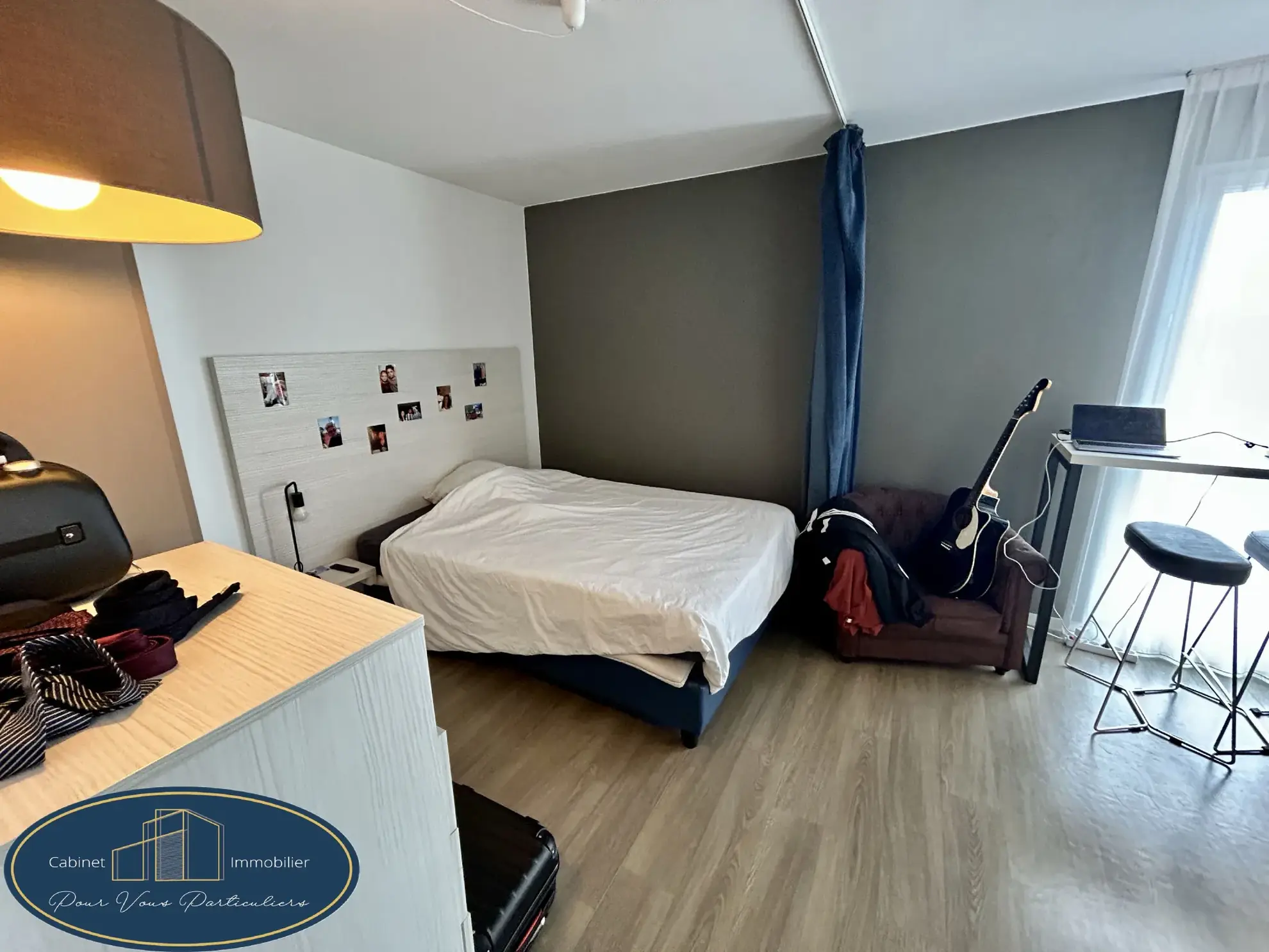 Studio T1 bis à Valenciennes avec location en cours, 32 m² dans résidence sécurisée 