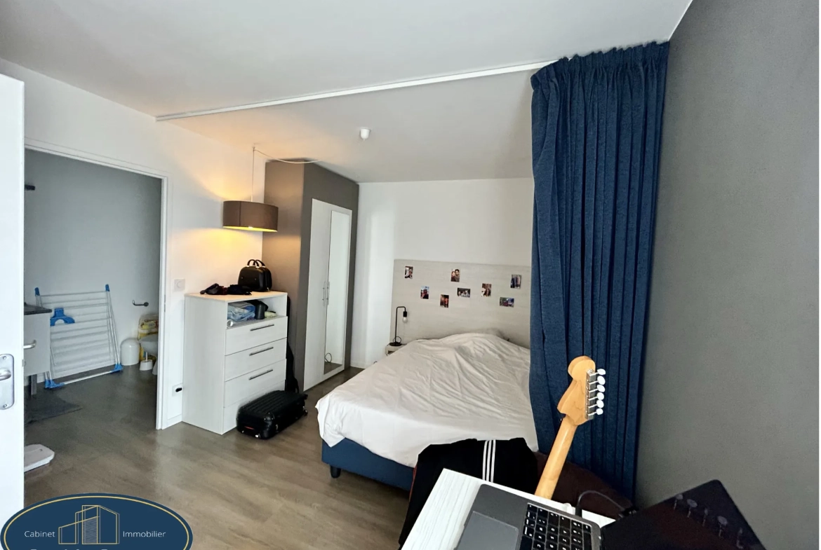 Studio T1 bis à Valenciennes avec location en cours, 32 m² dans résidence sécurisée 