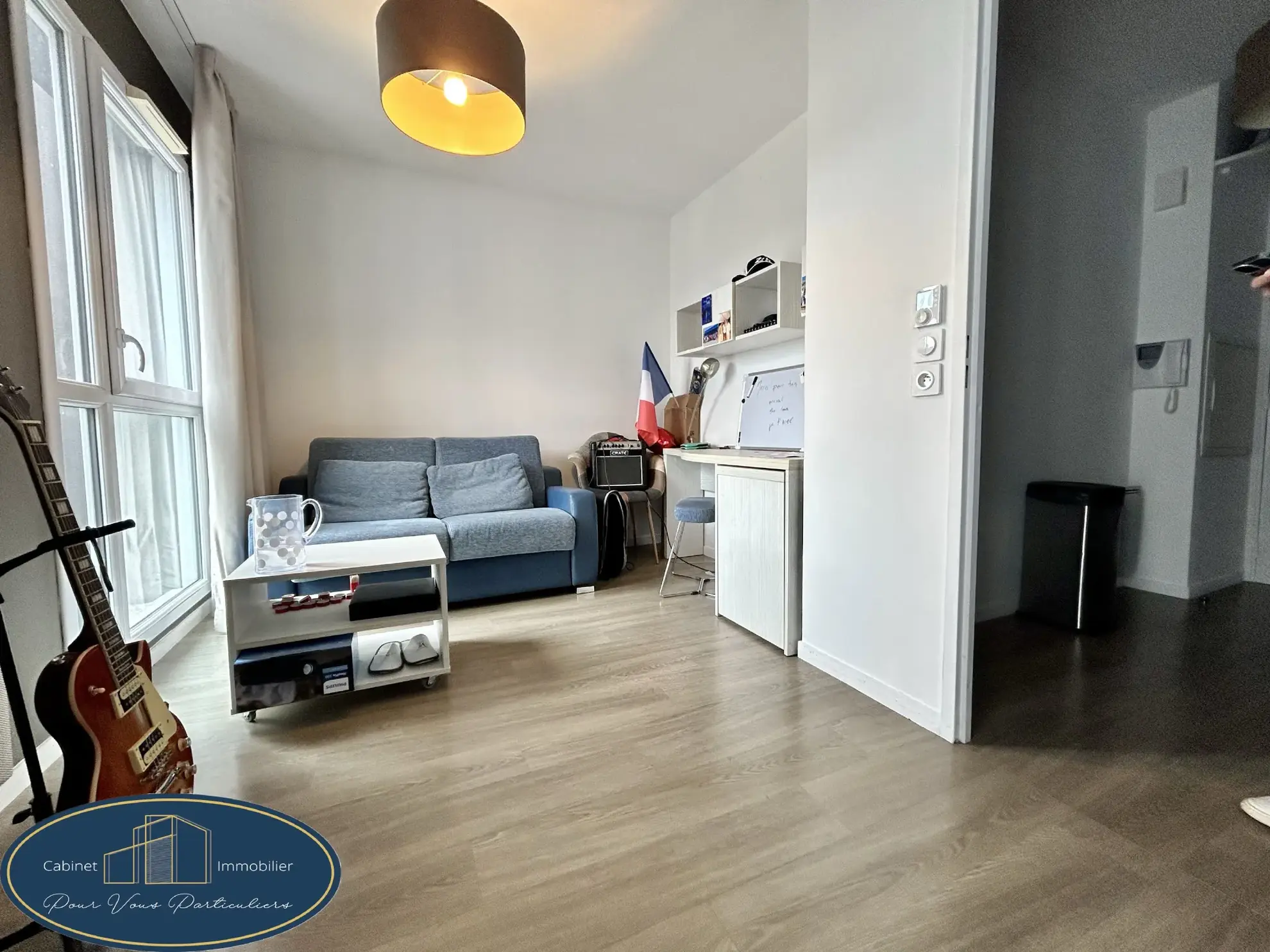 Studio T1 bis à Valenciennes avec location en cours, 32 m² dans résidence sécurisée 
