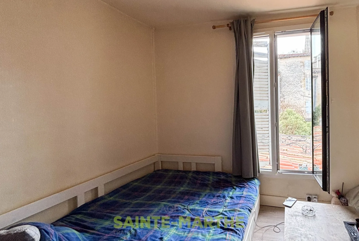 Studio à vendre au centre de Niort proche port Boinot, loué, chauffage électrique 
