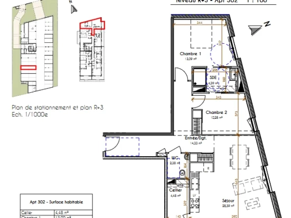 Appartement neuf T3 avec balcon à Pau - Résidence sécurisée et livraison 2025