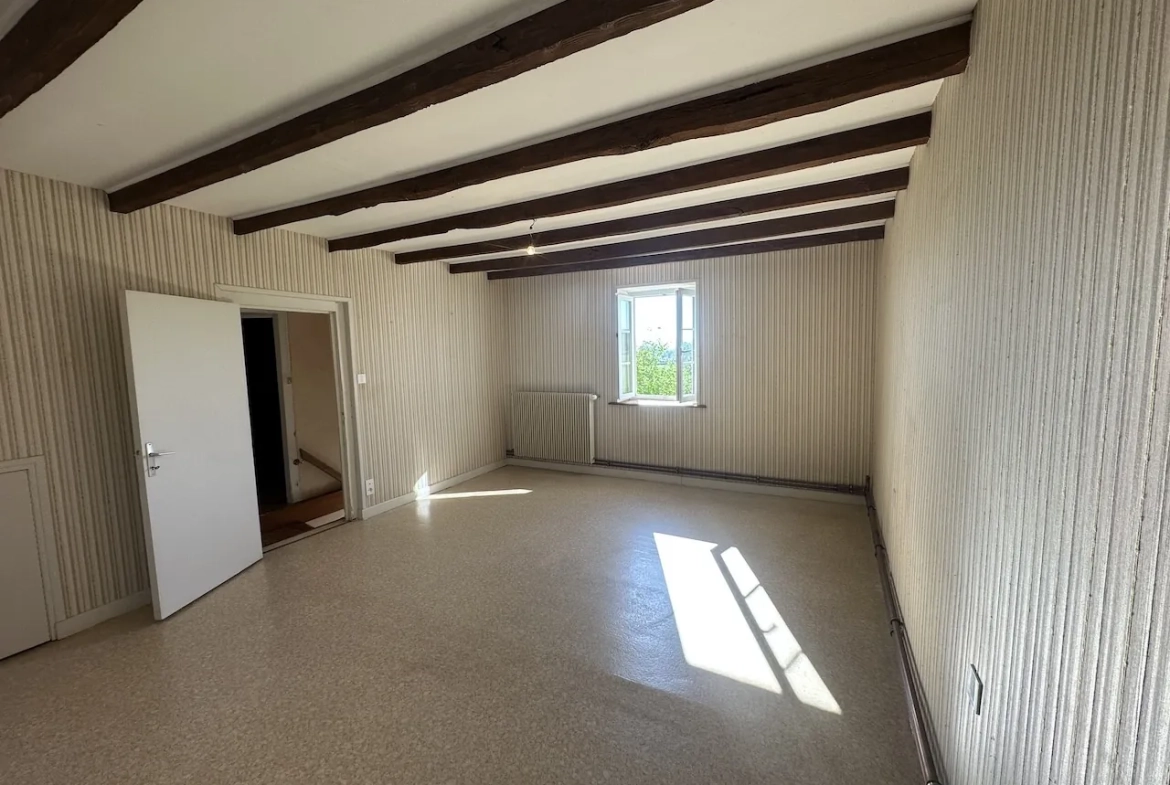 Maison rénovée avec 3 chambres et terrain de 1,7 ha à Chambilly 