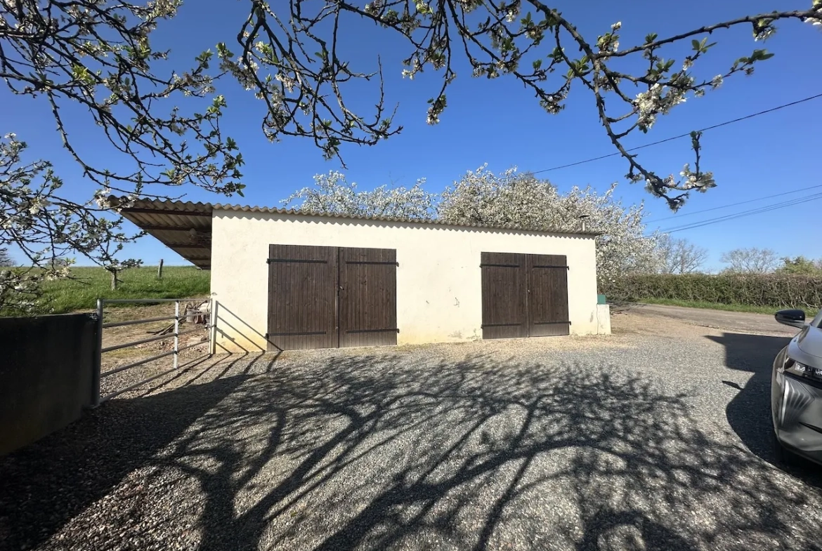 Maison rénovée avec 3 chambres et terrain de 1,7 ha à Chambilly 