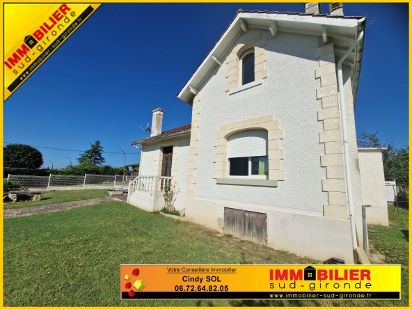 Maison Arcachonnaise de 120 m² à Bazas avec parc et garage