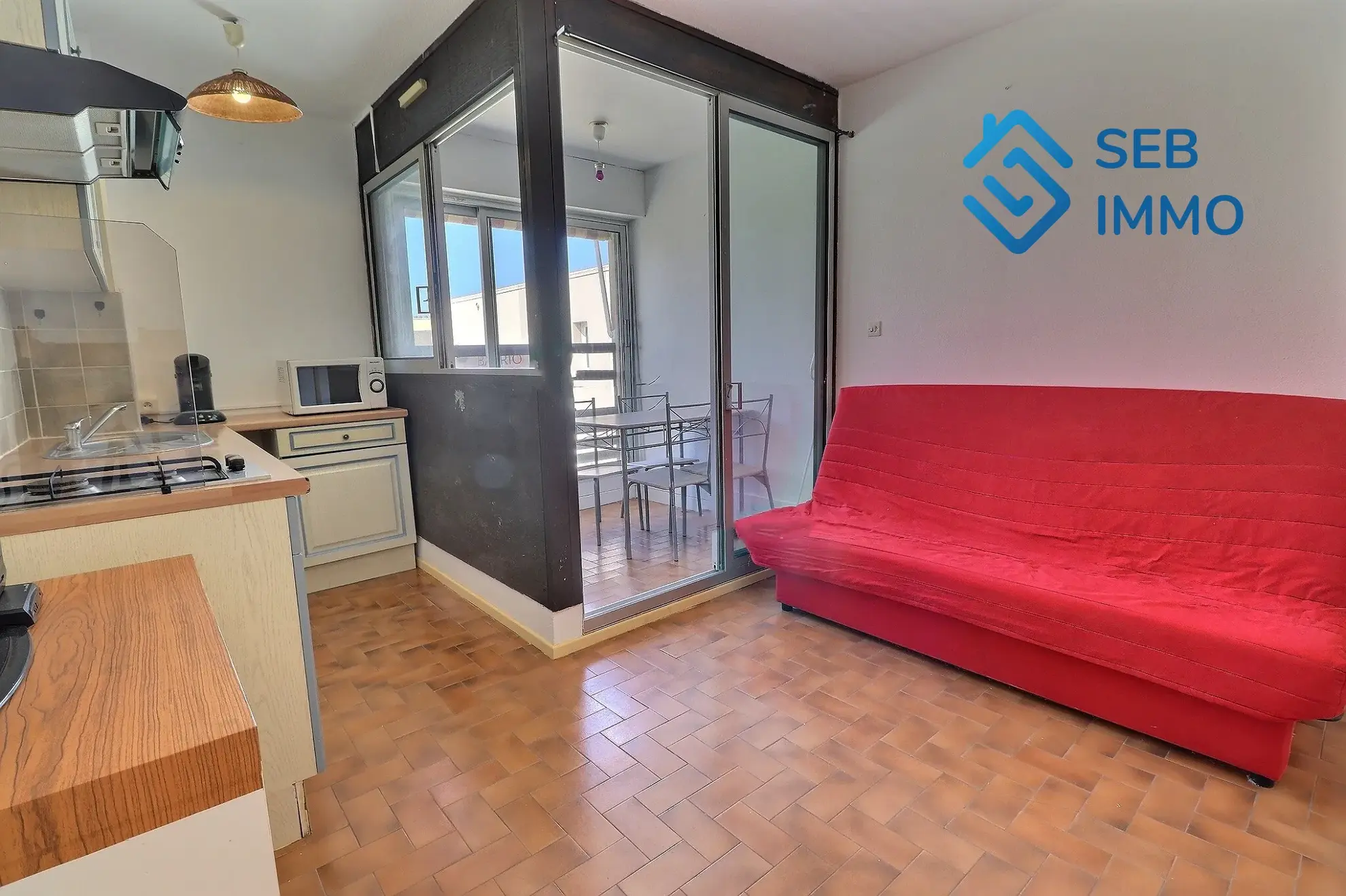 Studio de 22,3 m² avec parking et cave à Saint Cyprien, à deux pas de la plage 