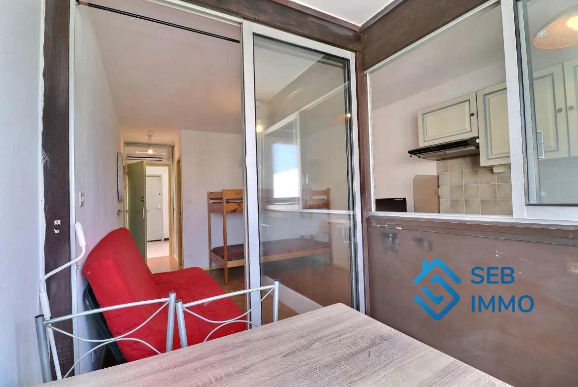 Studio de 22,3 m² avec parking et cave à Saint Cyprien, à deux pas de la plage 