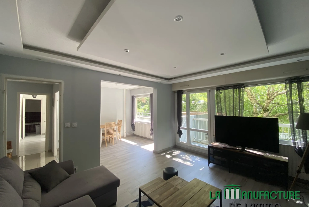 Appartement lumineux F4 avec balcons à Saint-Étienne - Parc du Portail Rouge 