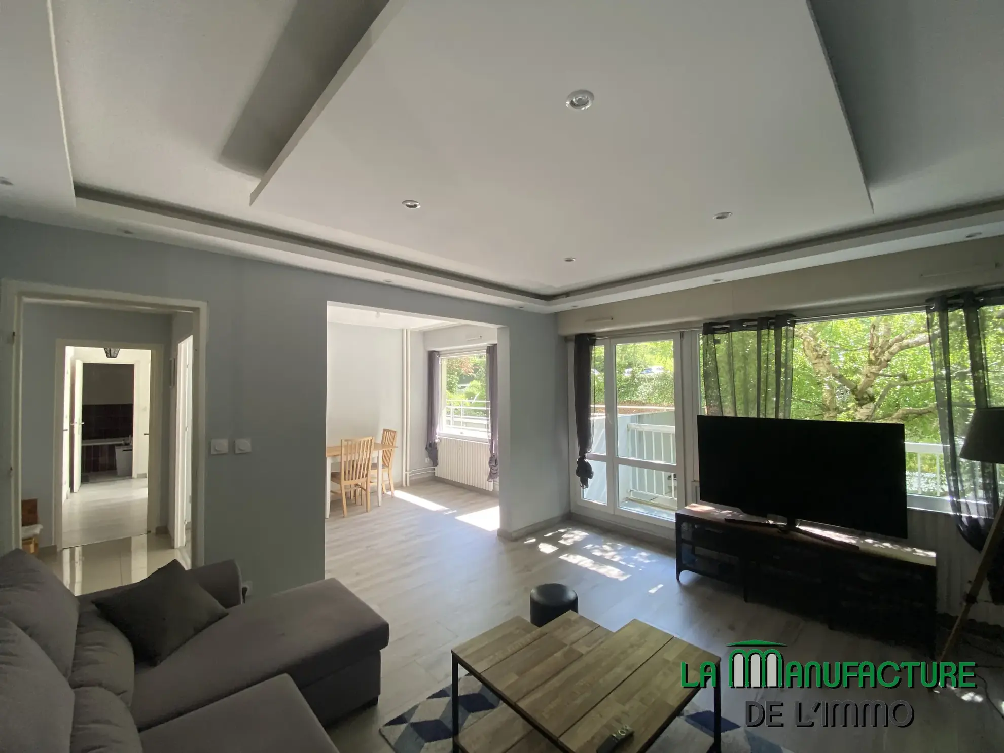 Appartement lumineux F4 avec balcons à Saint-Étienne - Parc du Portail Rouge 