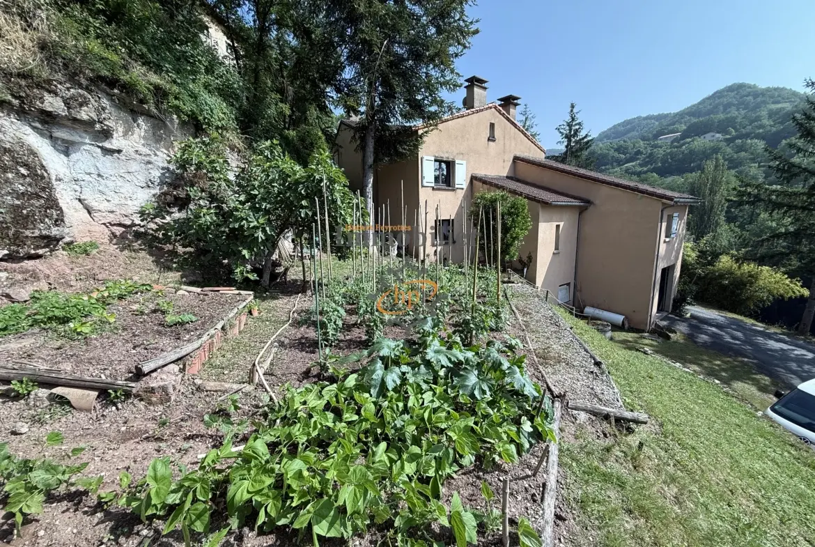 Maison contemporaine à Saint Affrique avec grand terrain et vue campagne 