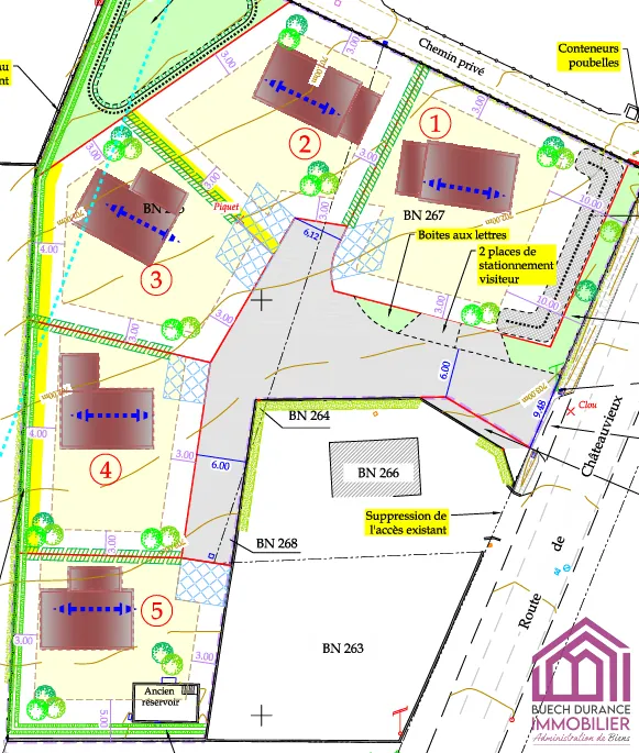 Terrain constructible à Gap dans le quartier de la Basse Tourronde 