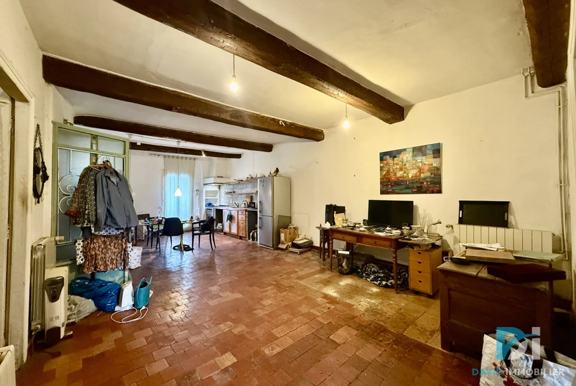 Maison vigneronne à Saint-Thibéry avec garage, terrasses et potentiel d’aménagement 