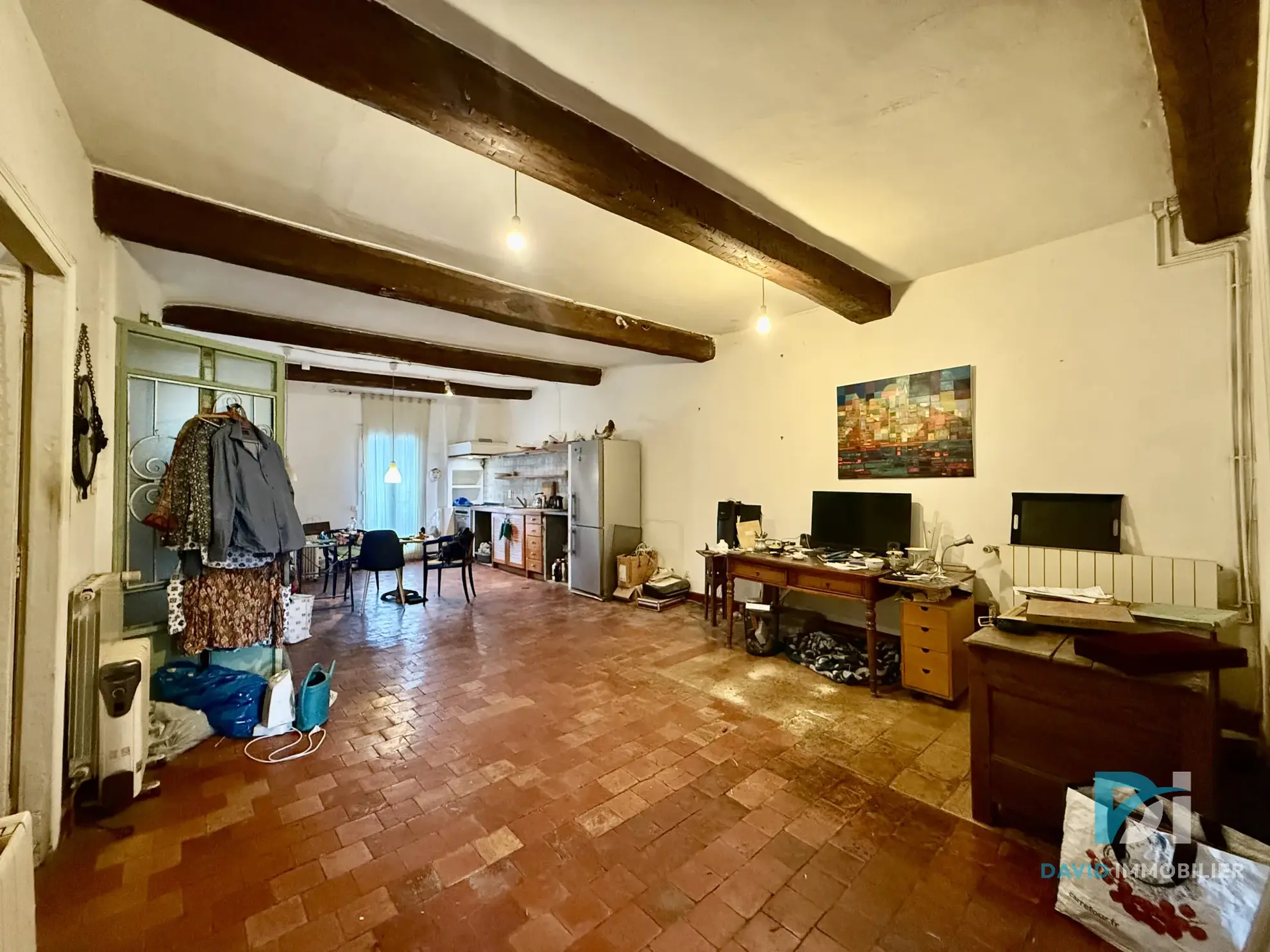 Maison vigneronne à Saint-Thibéry avec garage, terrasses et potentiel d’aménagement 