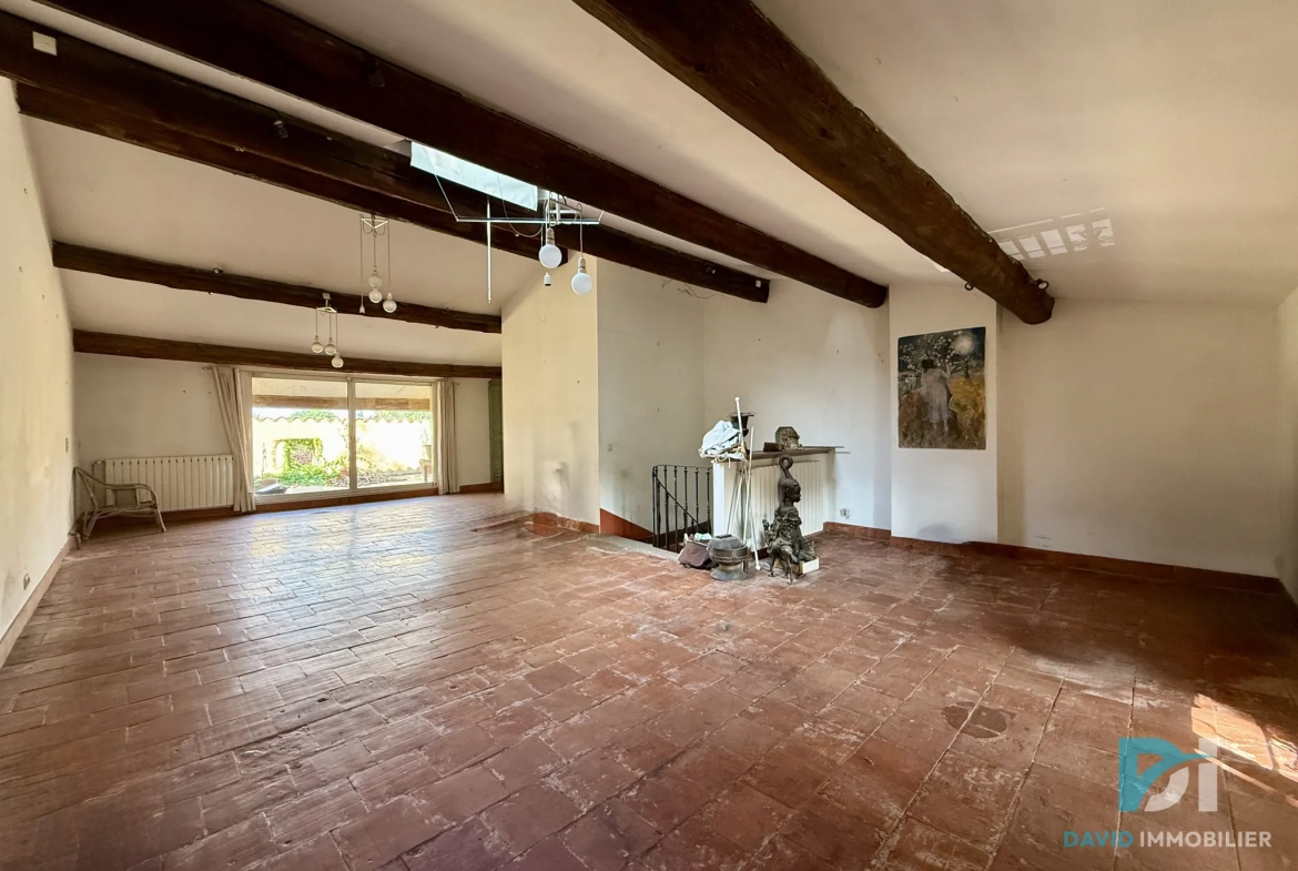 Maison vigneronne à Saint-Thibéry avec garage, terrasses et potentiel d’aménagement 