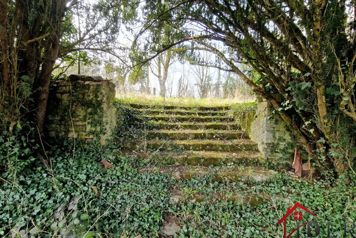 Maison d'architecte à rénover de 111 m2 avec grand terrain à Bourbonne-les-Bains 