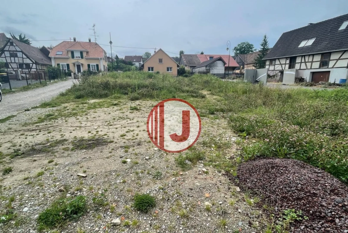 Terrain à bâtir viabilisé de 5,06 ares à Dietwiller, proche Mulhouse 