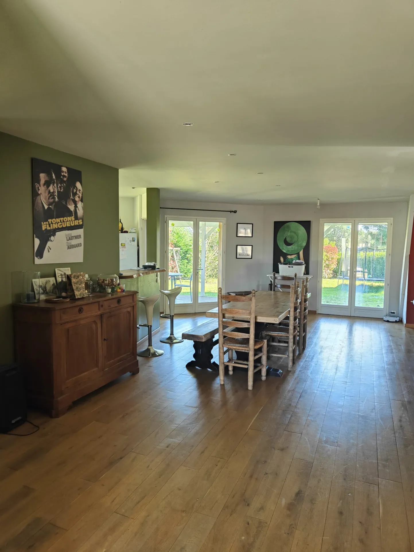 Maison de plain-pied avec garage et jardin à La Réole – 120 m² 