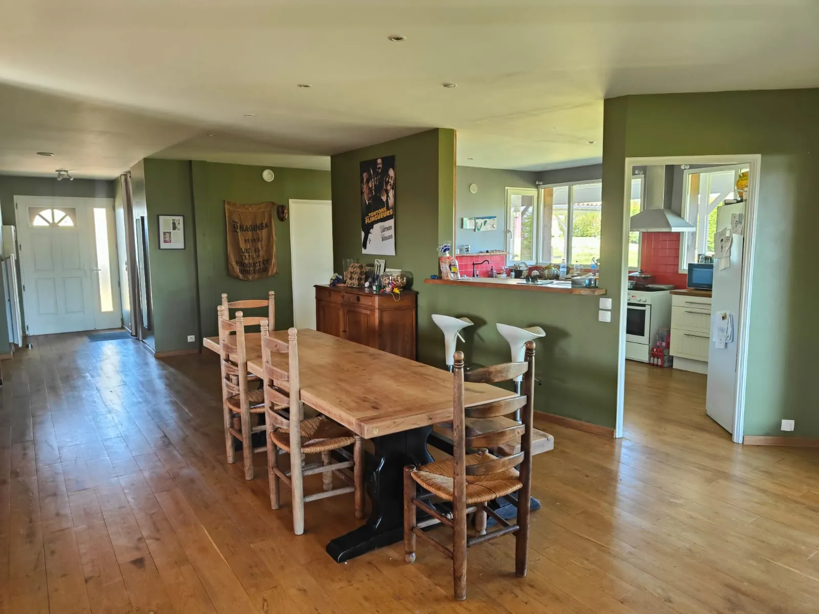 Maison de plain-pied avec garage et jardin à La Réole – 120 m² 