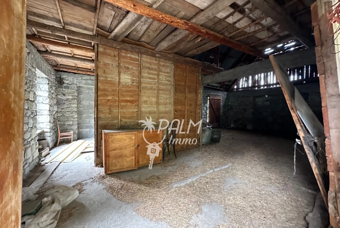 Maison en pierre à rénover avec terrain à Saint-Etienne-de-Tinée, vue montagne 