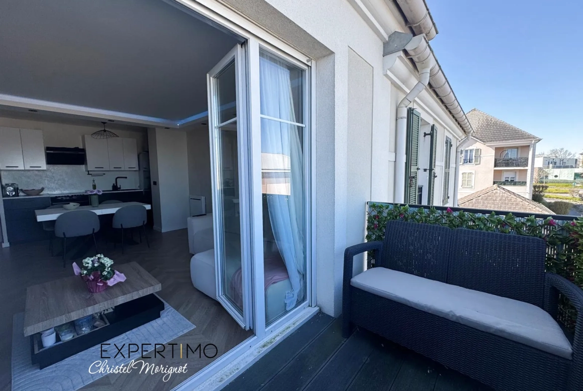 Charmant T2 en centre-ville de Magny-le-Hongre avec parking et balcon 