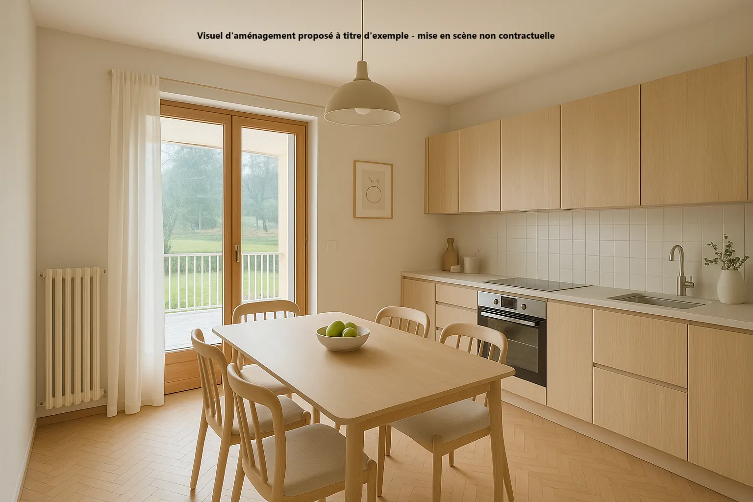Appartement T3 avec jardin privé et vue lac à Lugrin près d'Evian 