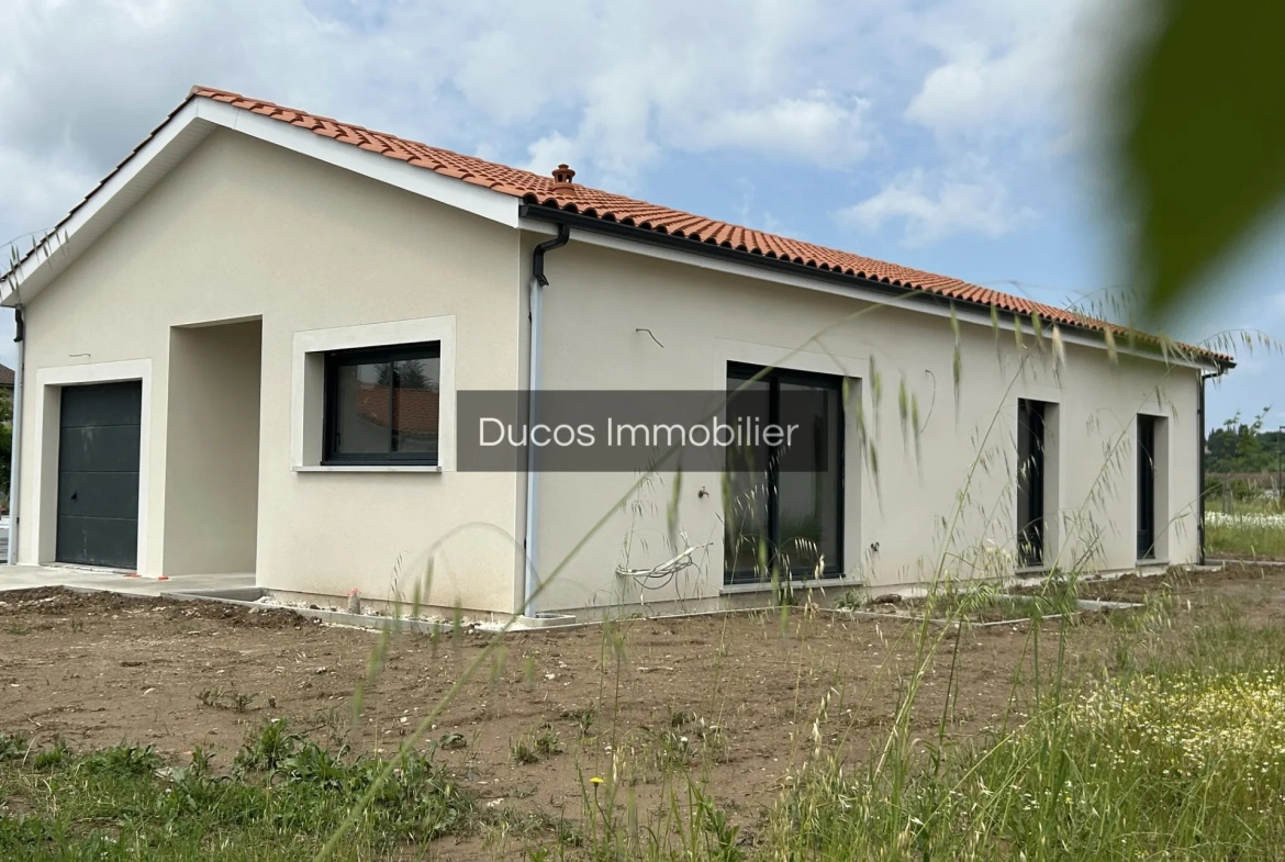 Maison neuve à vendre à Sainte Bazeille proche Marmande, 3 chambres, terrasse, jardin 