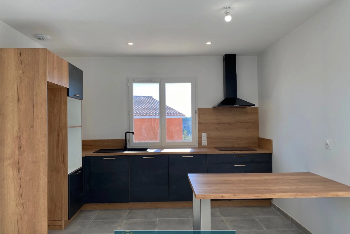 Villa neuve de 98 m² avec garage à Pouzolles - Terrasse et jardin piscinable 