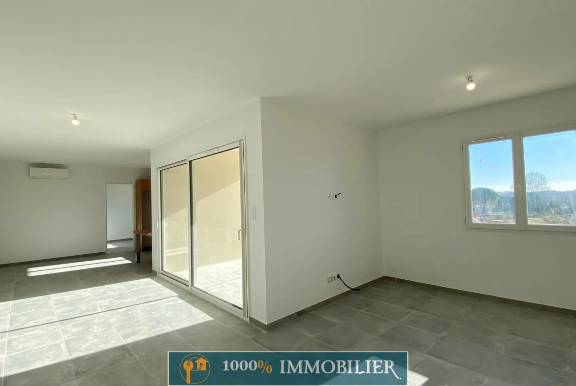 Villa neuve de 98 m² avec garage à Pouzolles - Terrasse et jardin piscinable 