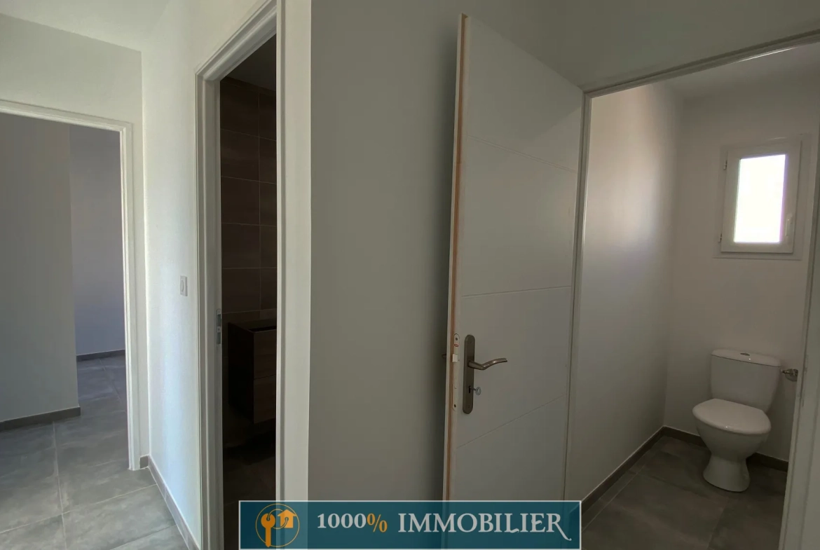 Villa neuve de 98 m² avec garage à Pouzolles - Terrasse et jardin piscinable 