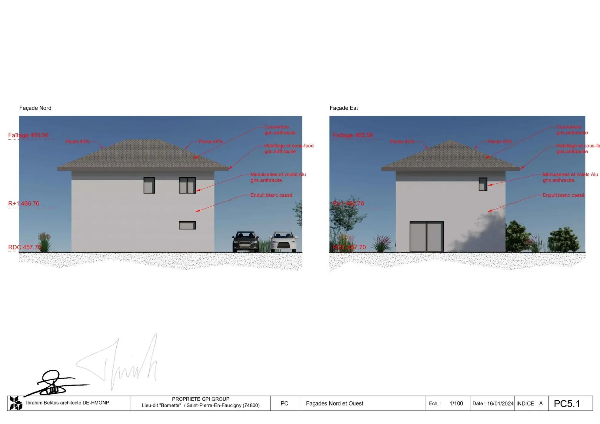 Terrain à bâtir de 778 m² à Saint-Pierre-en-Faucigny avec permis de construire accepté 