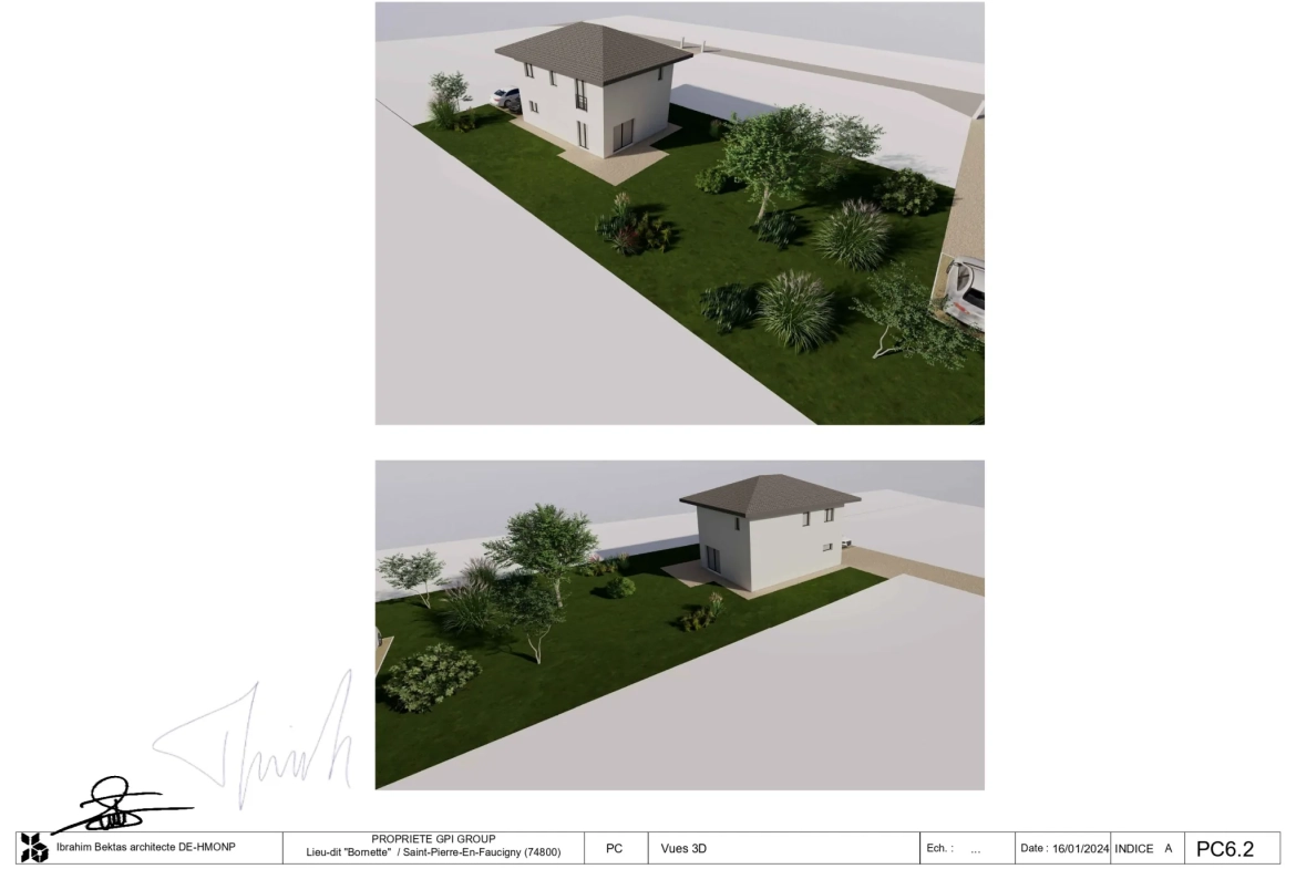 Terrain à bâtir de 778 m² à Saint-Pierre-en-Faucigny avec permis de construire accepté 