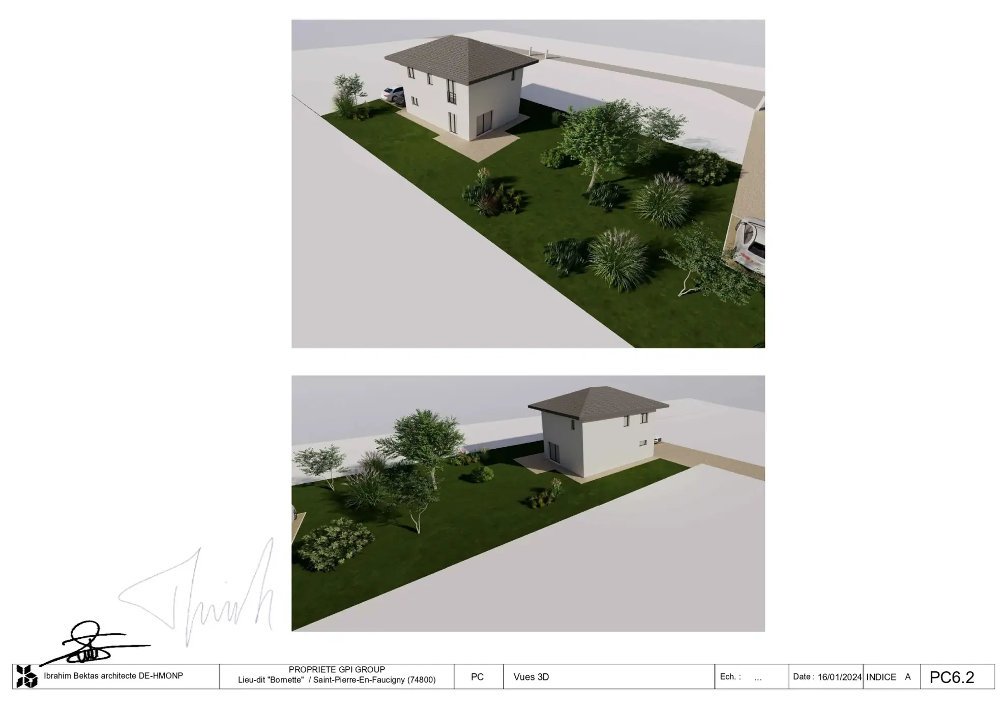 Terrain à bâtir de 778 m² à Saint-Pierre-en-Faucigny avec permis de construire accepté 