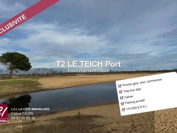 Appartement T2 rénové au Teich proche du port et des plages