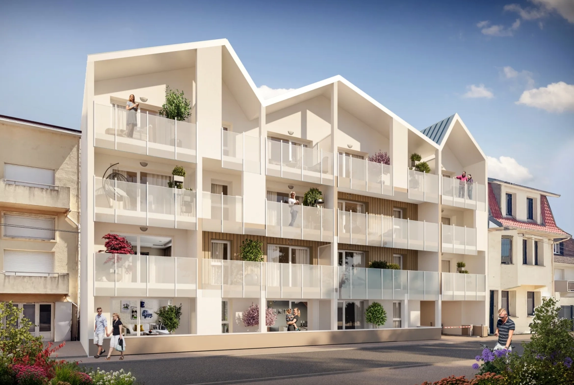 Appartements neufs en bord de mer à Stella – T2 et T3 avec balcon et parking 