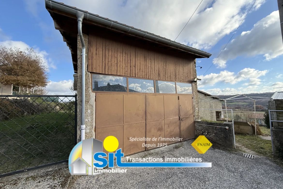 Ferme à rénover à Vernioz - 82 m², terrain 1519 m², proche Vienne 