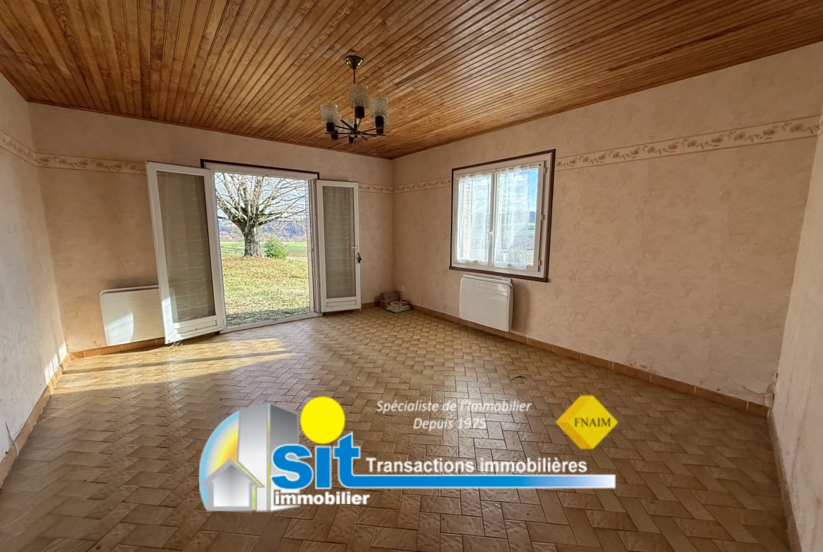 Ferme à rénover à Vernioz - 82 m², terrain 1519 m², proche Vienne 