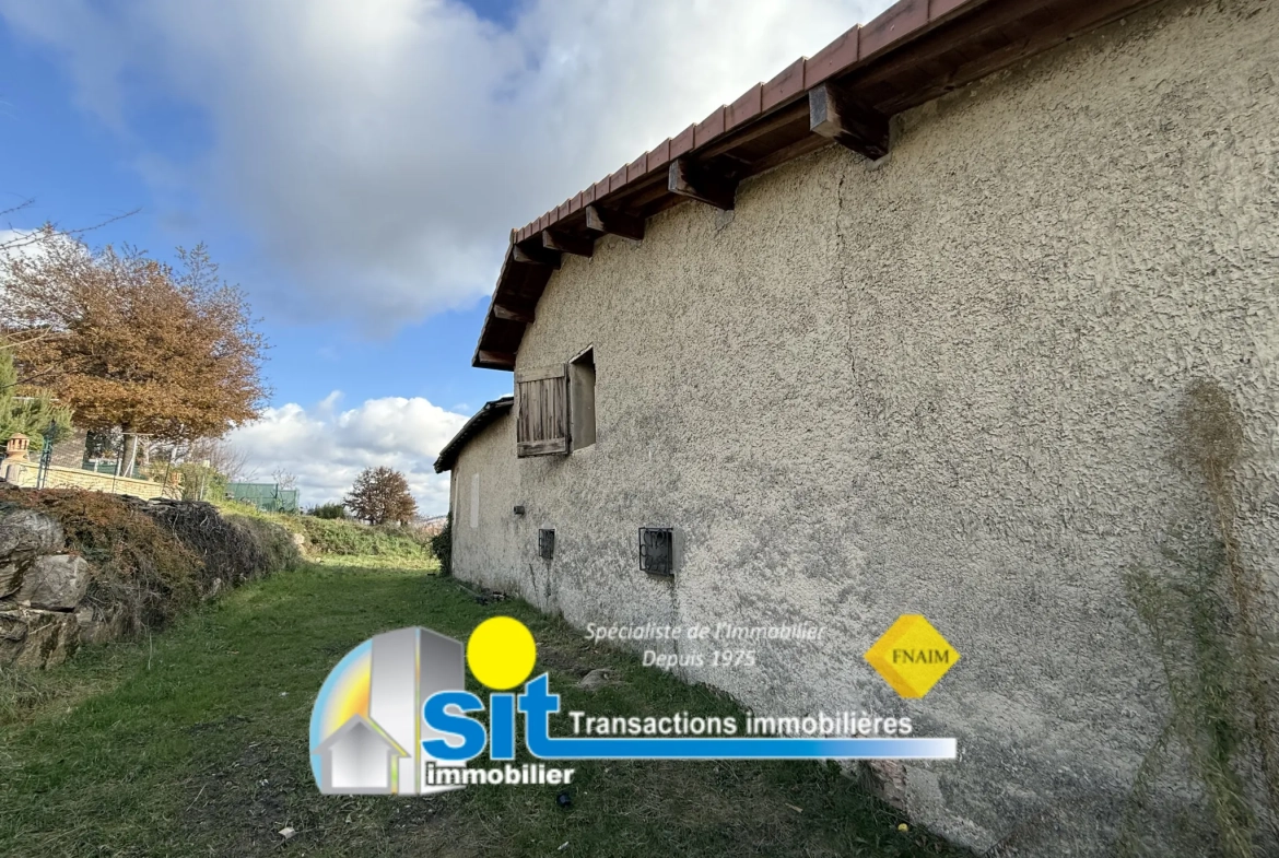 Ferme à rénover à Vernioz - 82 m², terrain 1519 m², proche Vienne 