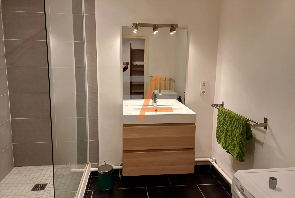 Appartement T2 rénové avec balcon à Saint-Étienne – Quartier Jacquard/Préfecture 
