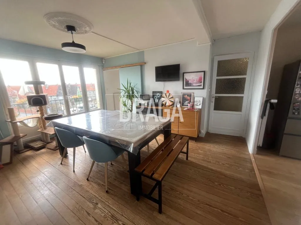 Appartement lumineux à vendre à Outreau, 2 chambres, parking et caves 