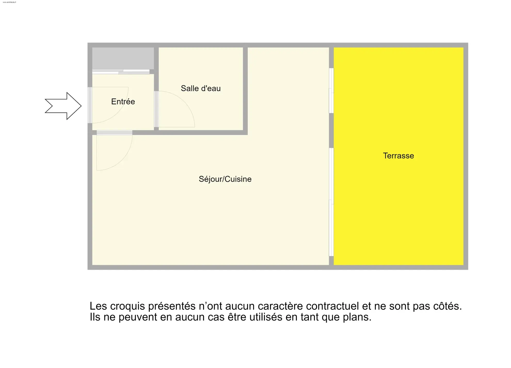 Studio avec terrasse et vue mer à Cagnes-sur-Mer, Quartier Vespins 