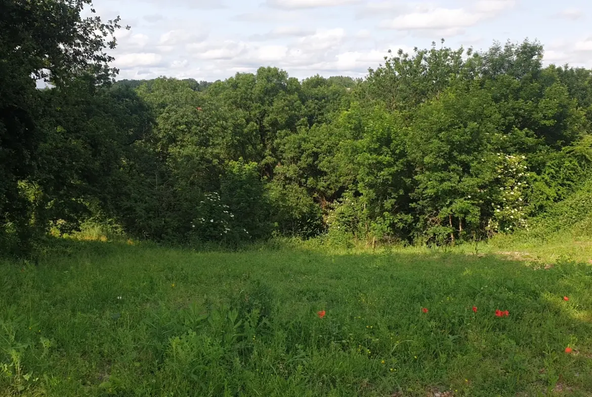 Terrain à bâtir à Druelle avec vue panoramique, idéal pour votre projet immobilier 