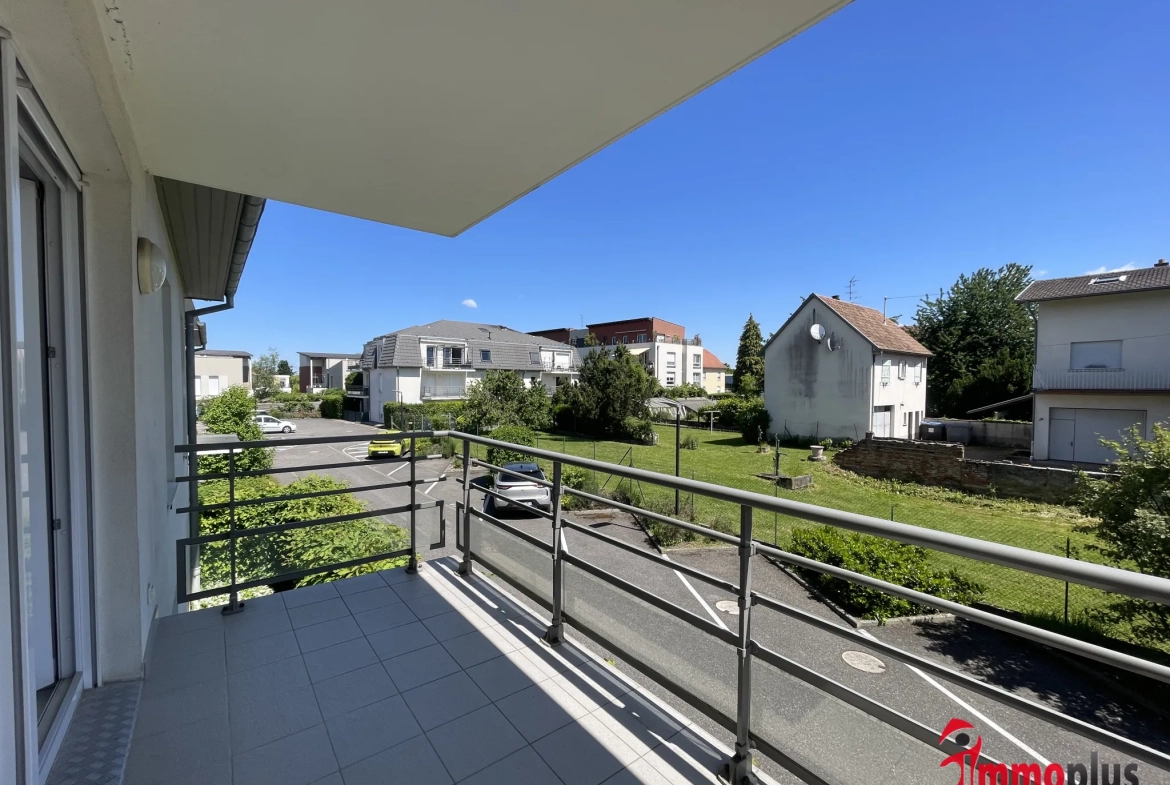 Appartement 3 pièces avec grande terrasse à Sierentz – 64m² 