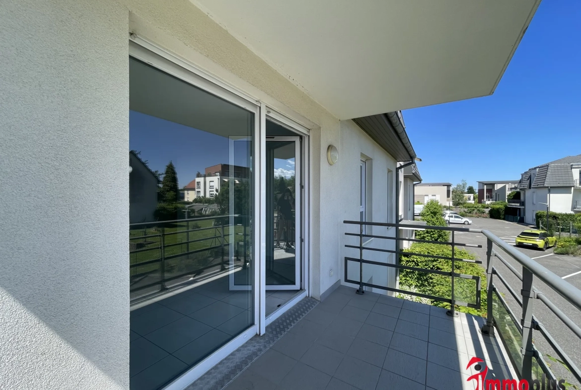 Appartement 3 pièces avec grande terrasse à Sierentz – 64m² 
