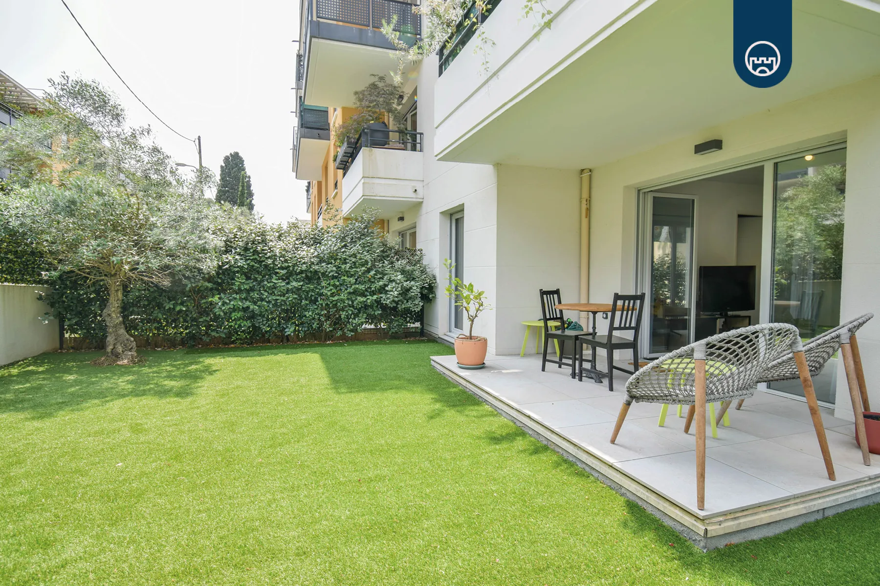 Appartement T2 avec jardin à Nice Gairaut – Résidence récente avec box 
