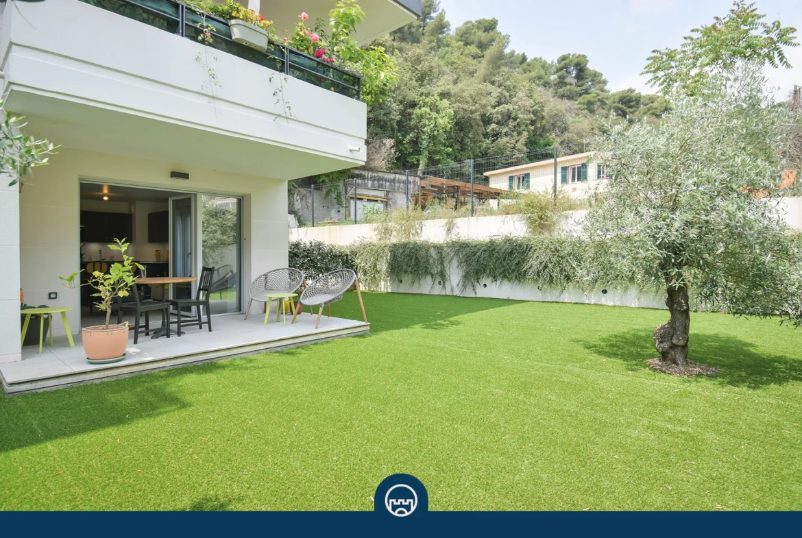 Appartement T2 avec jardin à Nice Gairaut – Résidence récente avec box 
