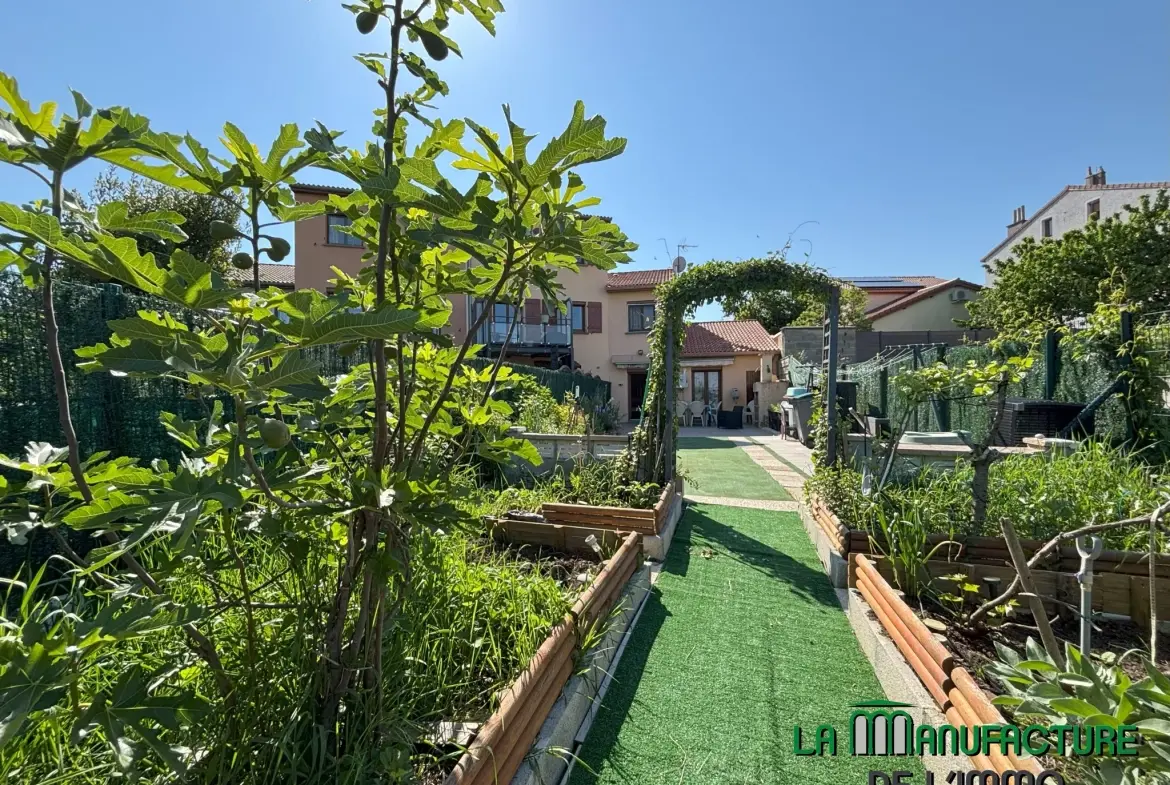 Maison de plain-pied avec terrasse et jardin à Saint-Étienne - 103 m² 
