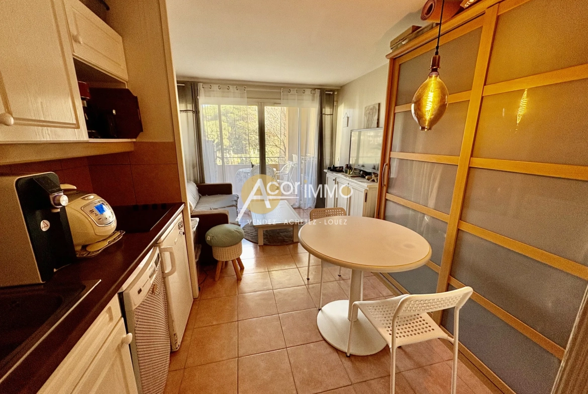 Appartement T2 de 27m² avec piscine et tennis à Six Fours Les Plages 