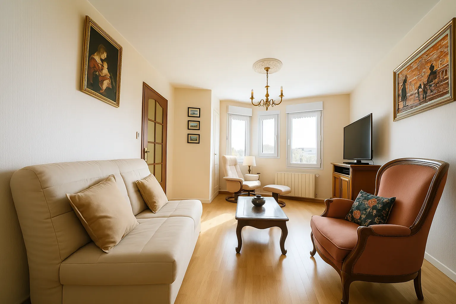 Appartement T4 à Porcelette avec double garage et potentiel de division 
