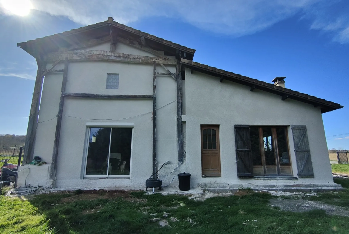 À vendre maison de campagne à Aillas, 7 pièces, 186 m² avec terrain de 9170 m² 