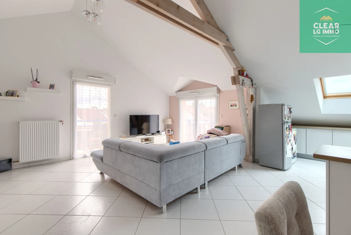 Appartement lumineux avec balcons et parking à Saint-Privat 